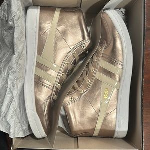 Champagne Gold Gola sneakers